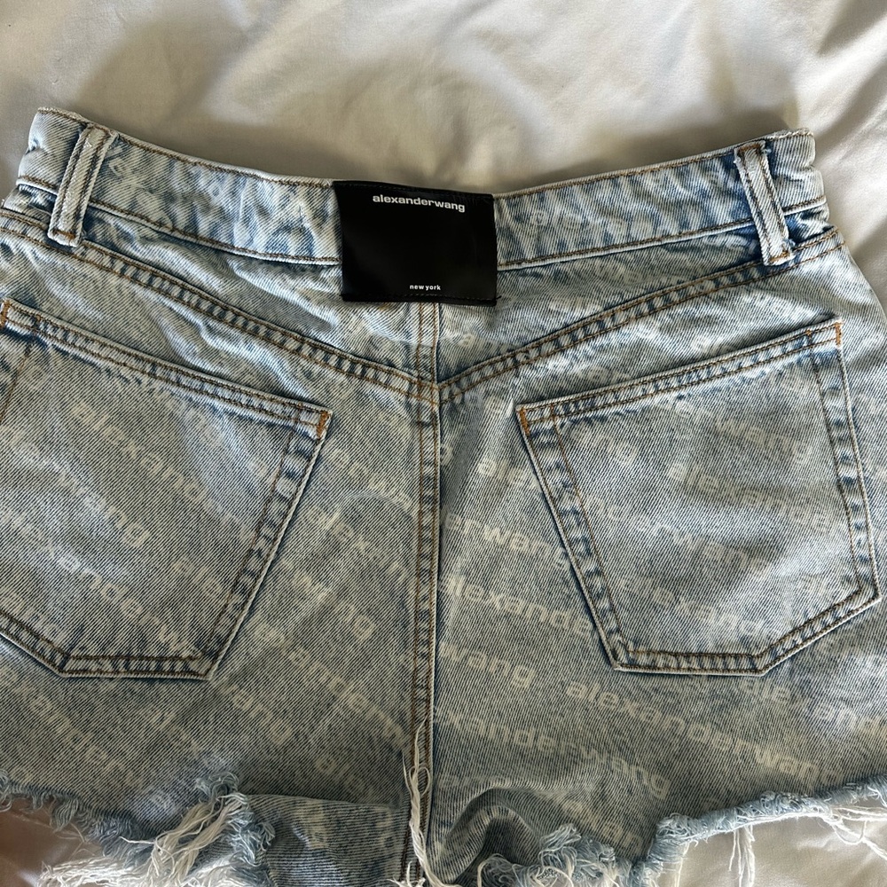 Alexander wang denim shorts light denim size 29